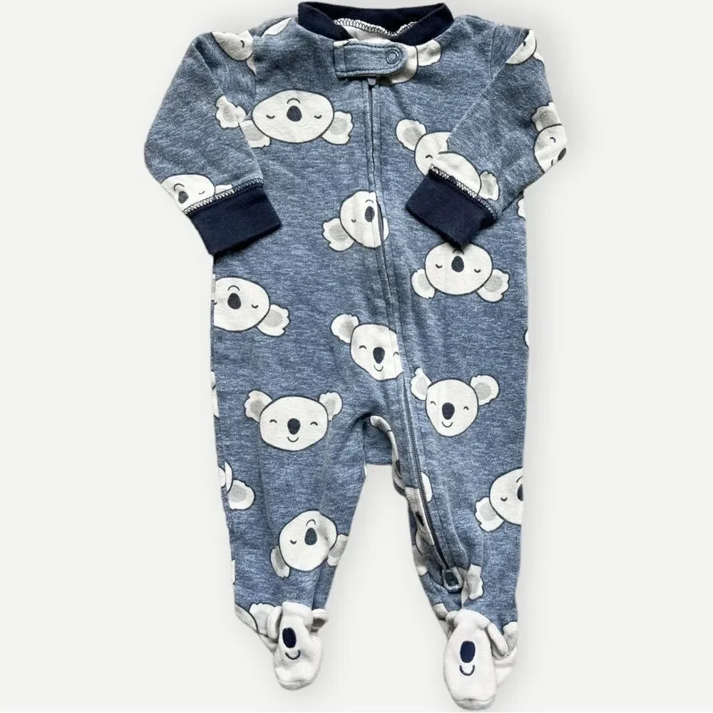 Carter’s BUNDLE OF 4 Baby Boy Multi-Size One Piece Pajamas. 3, 6, & 9 Months.